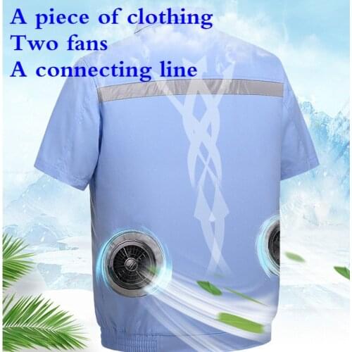 Fan Vest Air Conditioning Clothes Women/Male Smart Fan Clothing Cooling Usb Charging Welding Cooling Outdoor Clothes Vest