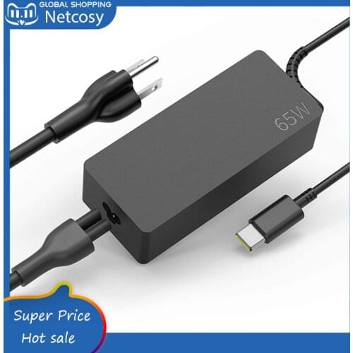 20V 3.25A 65W Type C AC Charger USB C Power Laptop Adapter For Lenovo Thinkpad 13 14 15 S2 S3 E14 E15 E490 E495 E590 E595 R490