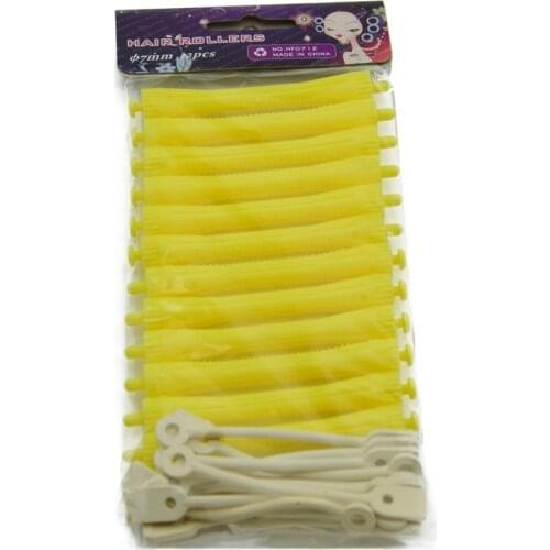12pcs Perm Rods with Rubber Band Hairdressing Styling Wave Perm Bar Corn Hair Clip Curler Maker DIY Tool for Womens Beauty U519