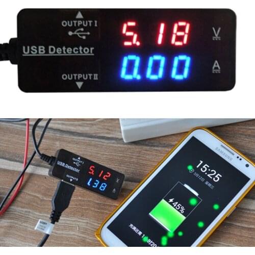 3A USB Charger Detector Volt Amp Digital led Voltmeter Ammeter Tester meter USB Doctor POWER Battery capacity tester 3V -10V