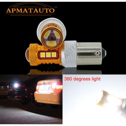 Pair White 6000K 1156 BA15S P21W Canbus No Error Car LED Rear Reversing Tail Light Bulb For BMW 3 SERIES E30 E36 E46