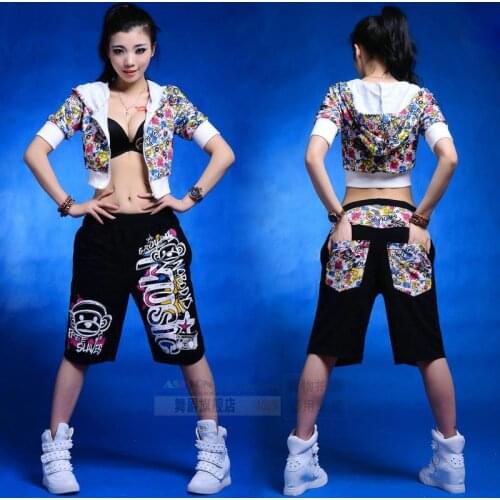 New fashion 2016 Women Hip hop pants dance wear sweatpants ds costumes loose casual female pant knee length trousers