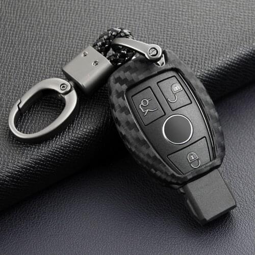 Key Case Cover Fob Ring For Mercedes-Benz A B C E S CLA GLA GLC GLE Class W176 W246 W204 W205 W212 W221 W222 X253 W166 X204 X166