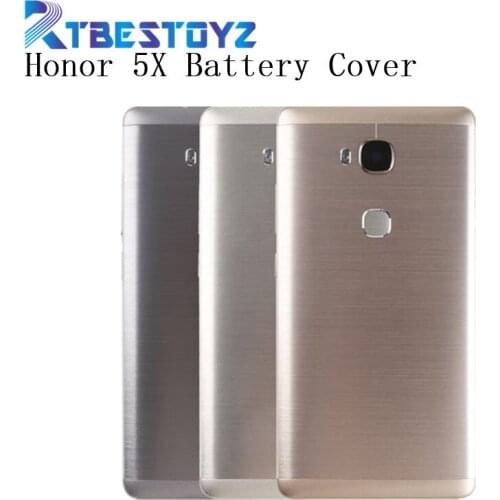 RTBESTOYZ Original Battery Back Cover For Huawei Honor 5X Housing Door Case With Power Volume Buttons+Camera Lens Free Shipping