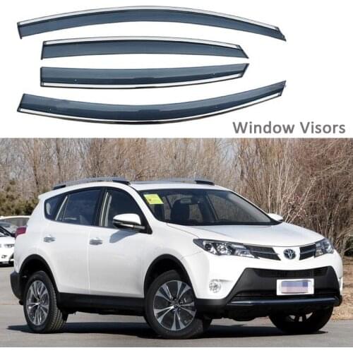 For Toyota RAV4 Window Visor 2013-2019 Awnings Shelters Vent Shades Sun Rain Deflector Guard Auto Accessories 4PCS/SET 2016 2017