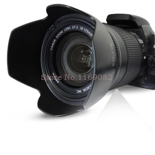 2pcs EW78D EW-78D lens hood for canon 550D 60D 500D 50D 7D T3i T2i T1i T3 camera 18-200 28-200mm lens f/3.5-5.6 IS USM