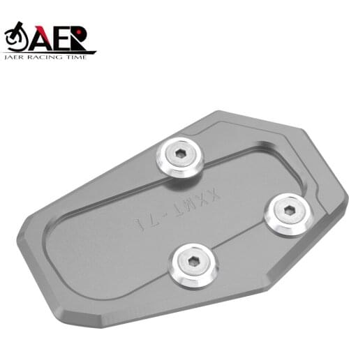 JAER CNC Aluminum Side Stand Enlarge Kickstand Extension Plate Pad For BMW R1200RT R1200 RT 2014-2015
