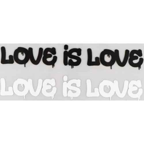 17.9CM*3CM Love IS Love Classic Car Window Stickers Personality Vinyl Car Motorcycle Accessories