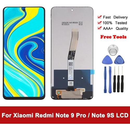 Original 6.67'' LCD Display For Xiaomi Redmi Note 9S / Note 9 Pro LCD Touch Screen Digitizer Assembly LCD Screen Repair Parts