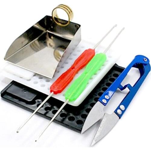 DIY Beading Jewelry Tool Sets Kit Equipment Bead Shovel Bead Counter Sharp Scissors Bearded Needles Buckling Ring Tool Assistant