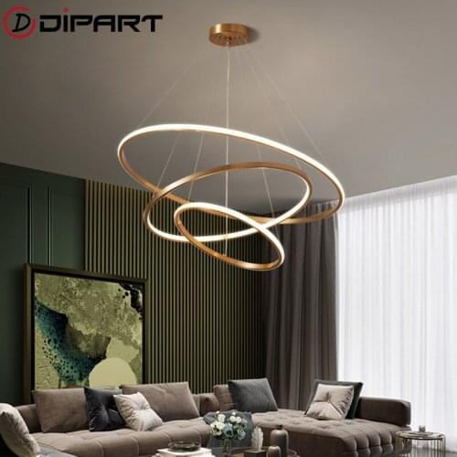 Modern Gold LED Pendant Light For Dining Room Cord Haning Kitchen Lighting Bar Table Pendant Lamp Simple Ceiling Fixtures