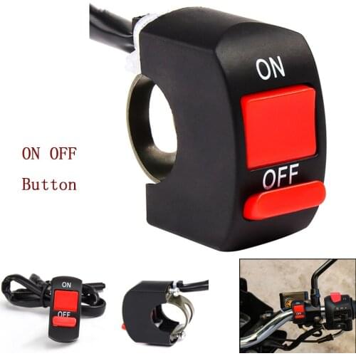 Universal Motorcycle Handlebar Flameout Switch ON OFF Button For moto DC12V/10A For Honda CB400SF CB1100 CB600F CB1000R CBR900RR