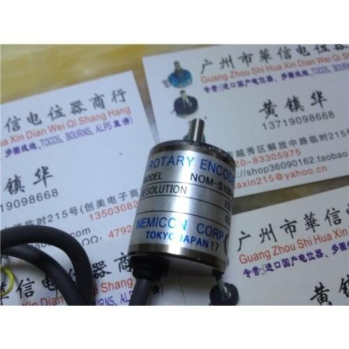 [VK] Used ROTARY ENCODER NOM-S100-2MC 100P / R optical encoder 6-wire switch