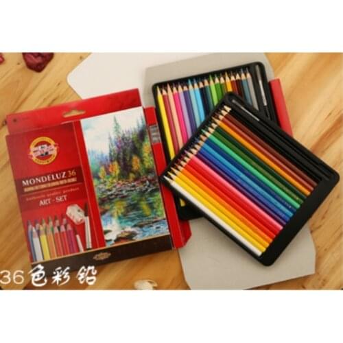1 sets Koh-i-noor 24/36/48/72 Set Water Soluble Mondeluz Sketching Drawing Pencil WaterColor Pencils
