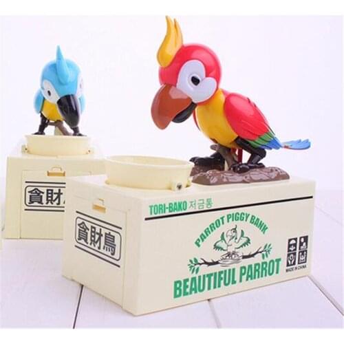 1Pcs Creative Cute Cartoon avarice bird Coin Bank Steal money ghost Money Box Piggy bank Electric toy As kids Birthday Gift