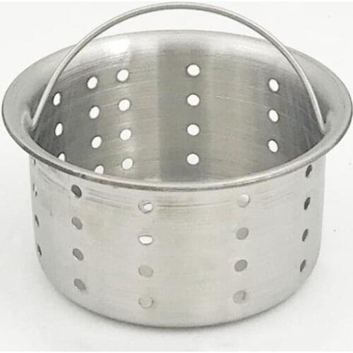 1pc Stainless Steel Sink Water Basket Filter Basket Kitchen Sink Floor Drain Fittings