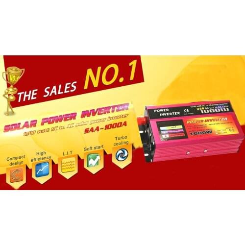 1000W/ 2000W Watt DC 12V to AC 220V Portable Car Power Inverter Charger Converter Adapter DC 12 to AC 220 Modified Sine Wave