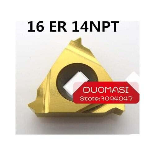 16ER 14 NPT Carbide Threading Inserts External Threading Insert Indexable Lathe Inserts for Threaded Lathe Holder