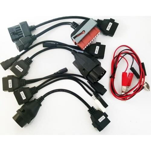 2020 OBD2 Cables full set 8pc car cables Diagnostic Tool for car for VD TCS CDP Pro Plus Car Cable Interface OBDII scanner cable