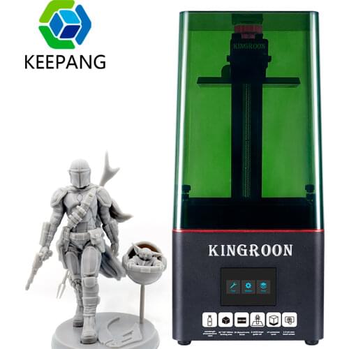 KINGROON KP6 Mono SLA 3D Printer UV Resin Printers LCD Photocuring 3D Printer High Precision Fast Printing Speed 129*82*180mm