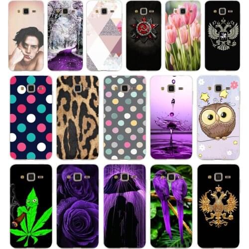 B Soft TPU Cases FOR Samsung Galaxy Grand Prime Case Cover G530 G530H G531F Bumper FOR Samsung Grand Prime Cover Flower