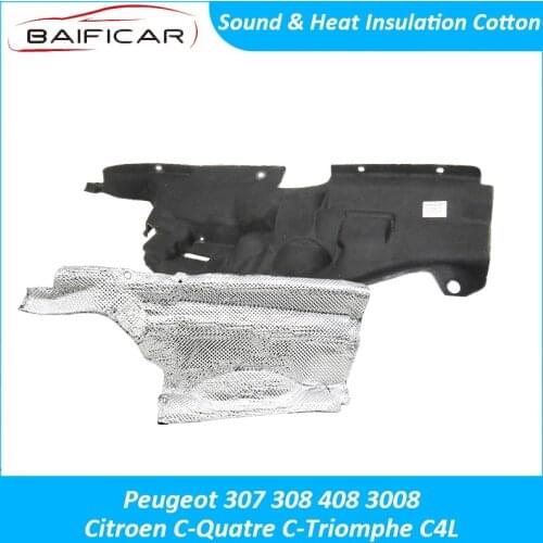 Baificar Brand New Genuine Car Engine Sound Heat Insulation Cotton Soundproof Compartment For Peugeot 307 308 408 C-Quatre C4L