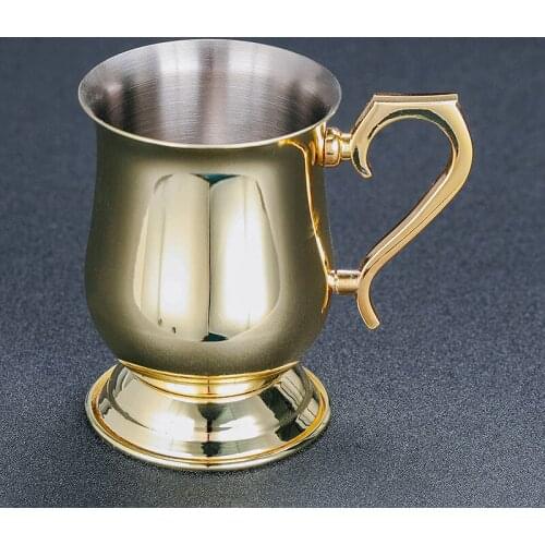 Goblet of Fire 320ml 2 Colors 304 Stainless Steel Cocktail Glass Bar Wine Beer Mug Metal Moscow Mule Wine Cup Metal Drinkware