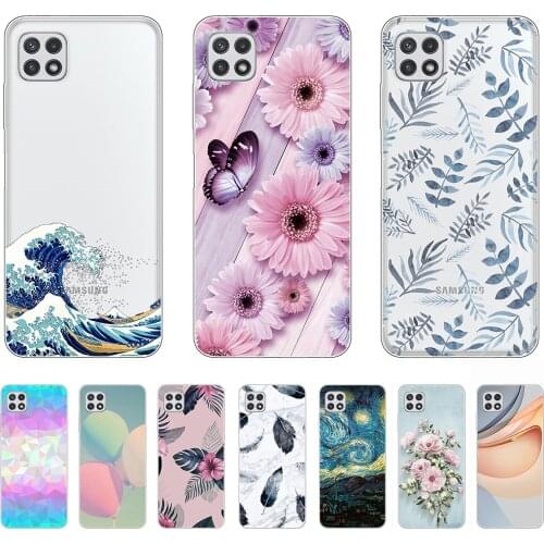 Case for Samsung Galaxy A 22 4G 5G Silicon Abstract Fashion Shell Case Tpu Non-slip Soft Bumper Anti-fall Ultra-thin Personality