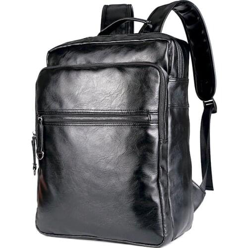 Men Women Business Waterproof Backpacks Travel Bag Thick Leather Mens Fashion Shoulder Bags teenage Boys Girls School backpack