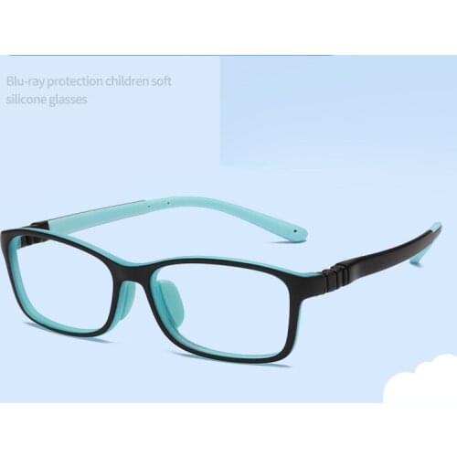 Kids Blue Light Anti Glare Filter Children Eyeglasses Girl Boy Optical Soft Frame Blocking Clear Lenses UV Good Quality TR90