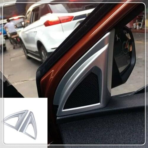 For Peugeot 5008 4008 2017 Interior Style Front a Pillar Audio Cover Speaker Panel