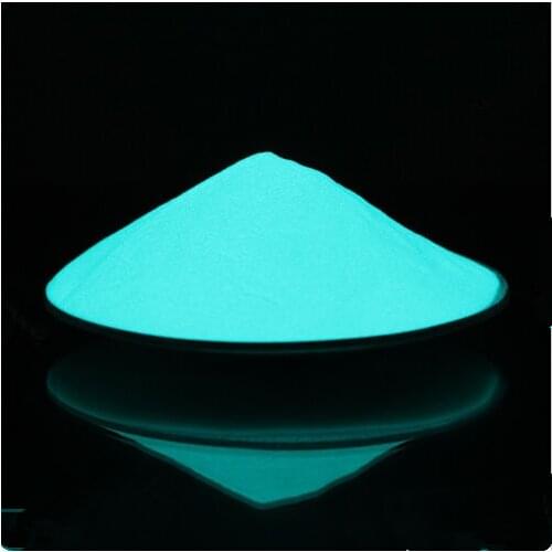 50g Sky Blue Luminous Powder Phosphor Powder For Nail Polish Coating, Glow In The Dark Pigment Sky Blue Light in Night