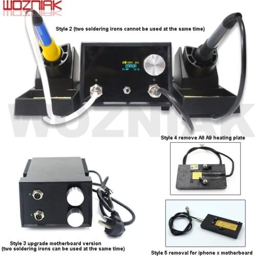 HYTBOX Solder Station Constant Dual Solder Iron Rework Station Heat up quickly Desoldering station for Mobile phone service
