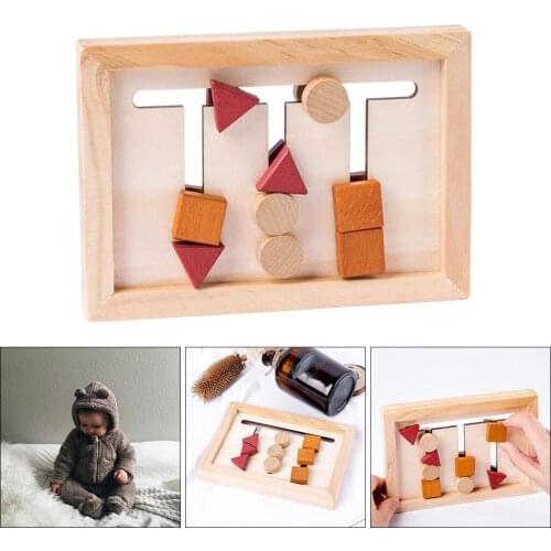 Baby Montessori Toy Wooden Educational Shape Matching Toy for Toddlers Baby