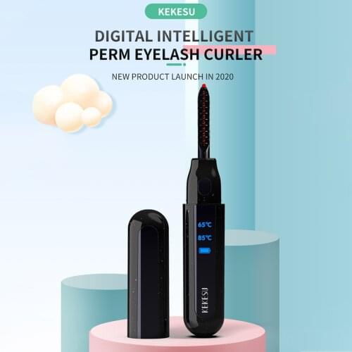 KEKESU USB Charge Digital Display Electric Eyelash Curler Charge Type Lasting Styling Eyelash Curler
