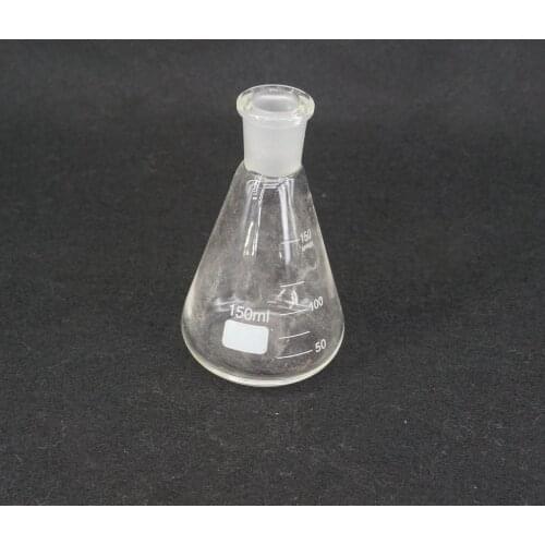 150ml Quickfit 19/26 Joint Lab Conical Flask Erlenmeyer Boro Glass Graduated