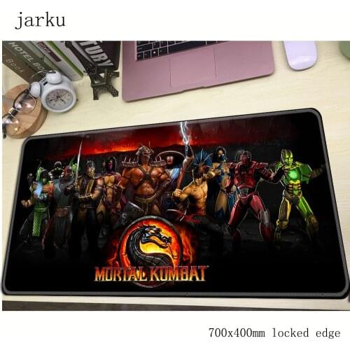 Mortal kombat mousepad gamer 700x400X3MM gaming mouse pad large wrist rest notebook pc accessories laptop padmouse ergonomic mat
