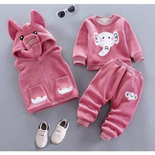 Fashion Baby Boys Clothes Autumn Winter Warm Baby Girl Clothes Kids Sport Suit Outfits Newborn Baby Clothes Infant Clothing Sets