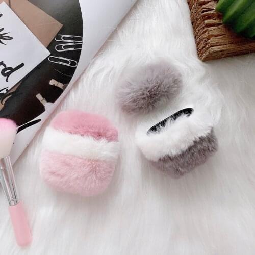 Fashionable and cute plush color matching earphone sleeve for Apple Airpods 2 earphone protective sleeve