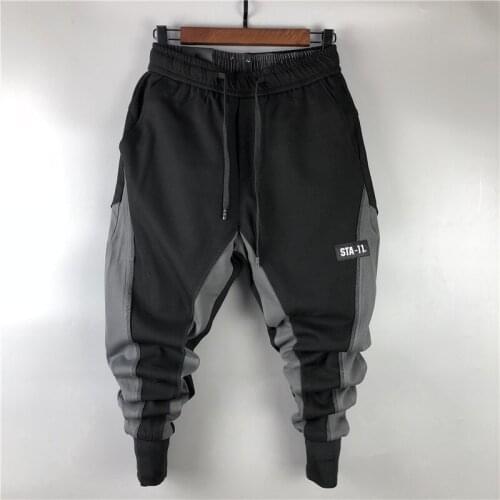 Owen Seak Men Casual Cargo Harem Pants High Street Hip Hop Length Mens Clothing Sweatpants Autumn Winter Black Big Size
