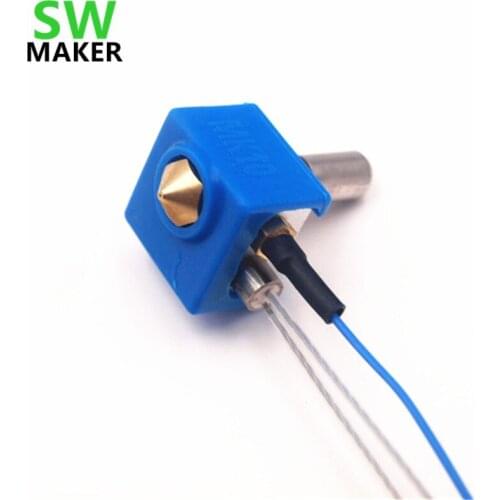 SWMAKER replacement MK10 hotend extruder kit 1.75mm with silicone sock for Flashforge Dreamer/Creator Pro 3D printer
