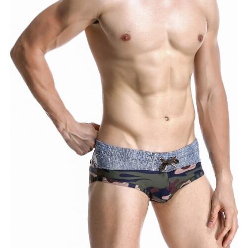 2021 Summer New Swimwear Gay Spa Bathing Triangle Shorts Mens Swimming Trunks Low Waist Sexy Swim Surf Vacation Shorts