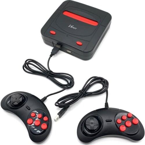 New HDMI 16 bit retro MD home video game console card double game console built in 188 games with wired game gamepads for Sega