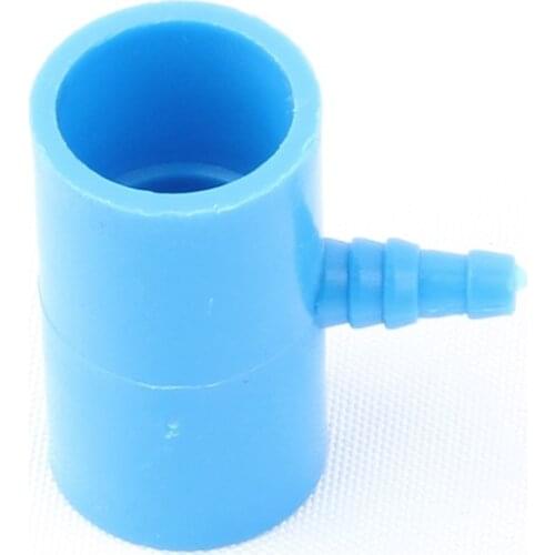 NuoNuoWell 3pcs 20mm - 4~6mm Blue PVC Connectors Aquarium Fish Tank Air Pump Hose Joints Aquaculture Aeration Adapter Gas Shunt