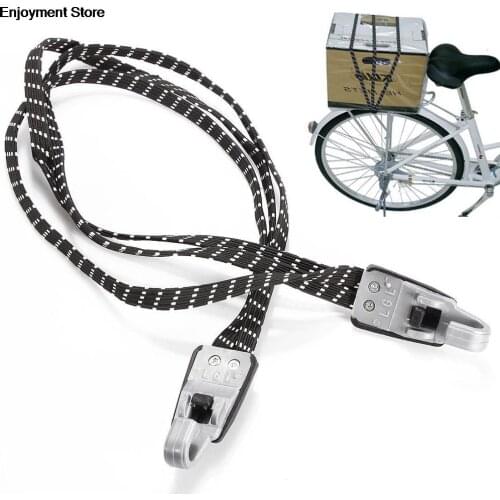 Top Quality 69cm Bicycle Bike Cycling MTB Luggage Stacking Rope Banding Bungee Black Elastic Cord Strap Tie Fixed Band Hook