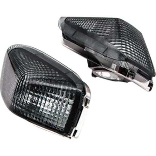 Motorcycle Front Turn Signal Cover LED Indicator Lamp Shade for Kawasaki ZZR400 1990 1991 1992