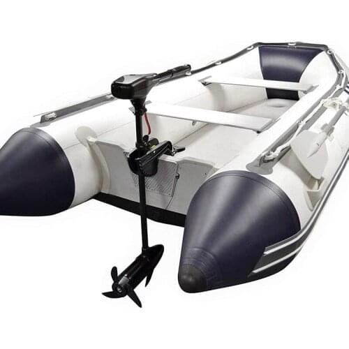 18 LBS Portable Small Size Inflatable Boat Electric Motor Electric Model, Black, Without Battery & Fixed Bracket