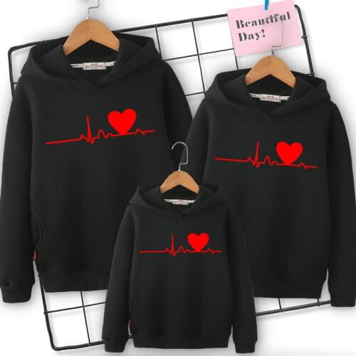 Christmas family matching clothes 2020 New Year father mother boy girl friend family look wear korean hoodie Parent-child outfit