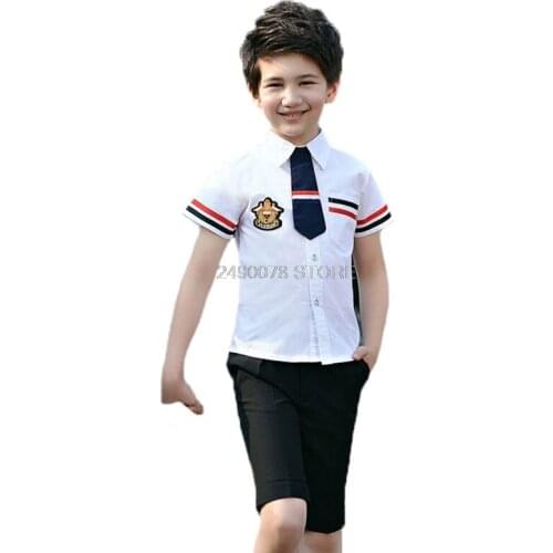 Teenage Boys Shirts School Shirt for Boys Turn Down Collar Shirt For Boys White Kids Teen Clothes 6 8 10 12 14 16 Years Old
