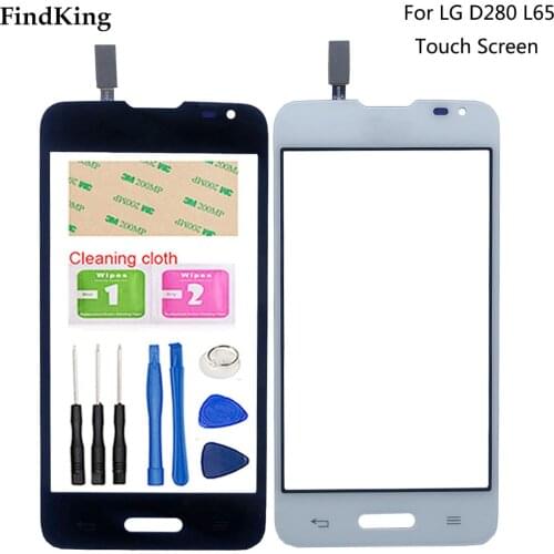 Mobile Touch Screen For LG Series III L65 D280 D280N Phone Screen Front Glass Lens Sensor Digitizer Panel Tools 3M Glue